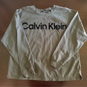 Calvin Klein Dark Grey Long Sleeve Crew Neck